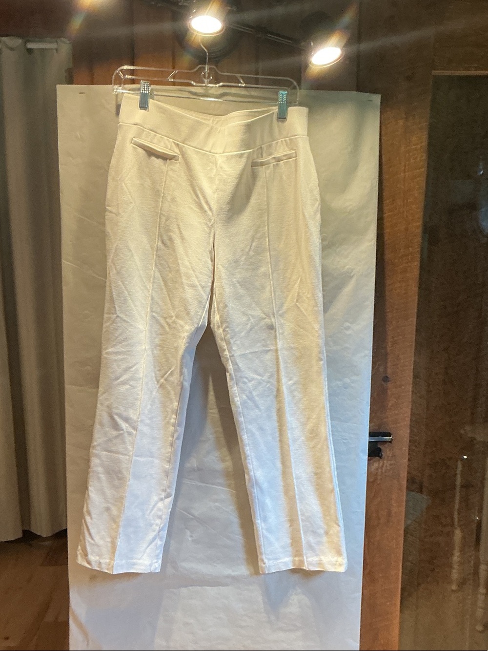 Women’s Cream Dress Pants - Tailored Classic